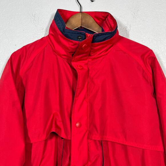 Sierra Sport Winter Coat Jacket Full Zip Lined Red Blue Zip Pocket - L - Picture 2 of 8